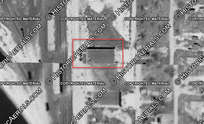 J&G Lanes (T.C. Recreation) - 1954 Aerial (newer photo)